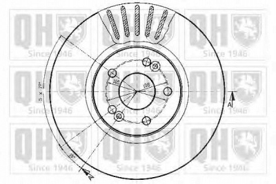 QUINTON HAZELL bdc5169 -  Тормозной диск